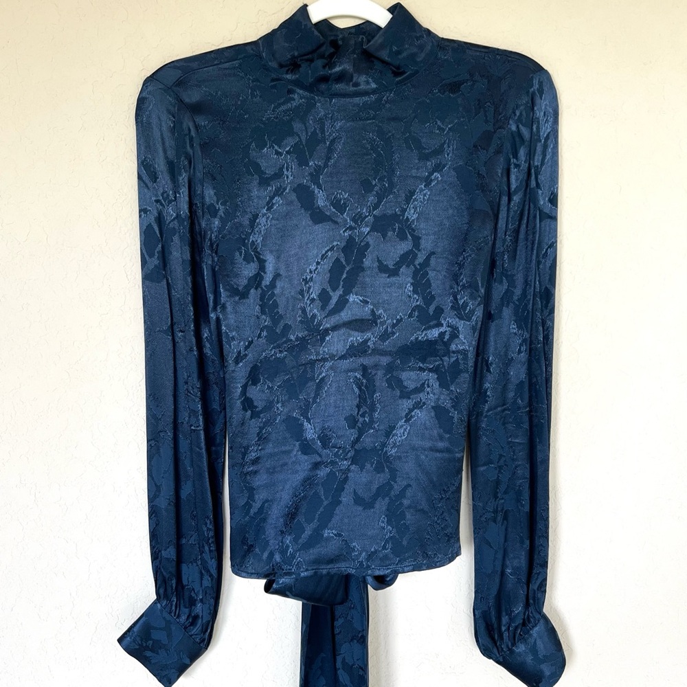 LPA Lanette Top in Navy, Elegant Women's Top